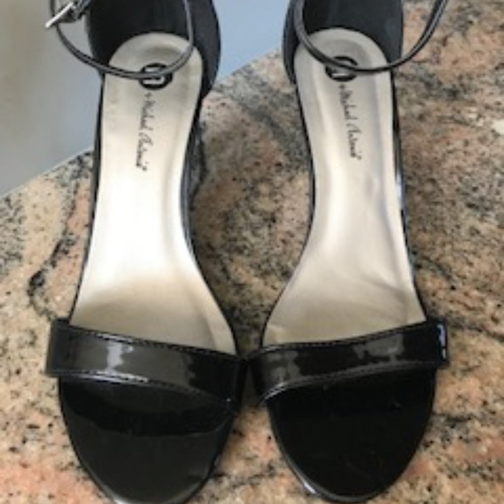 Michael Antonio Ankle Strap Patent Stiletto